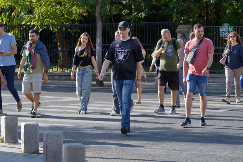 People walking